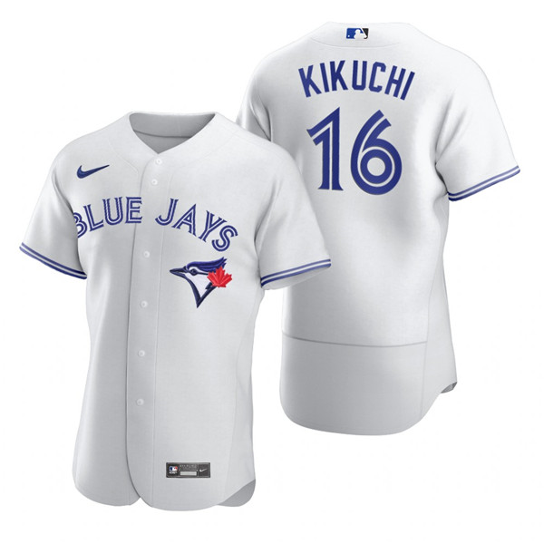 Toronto Blue Jays #16 Yusei Kikuchi White Flex Base Stitched Baseball Jersey
