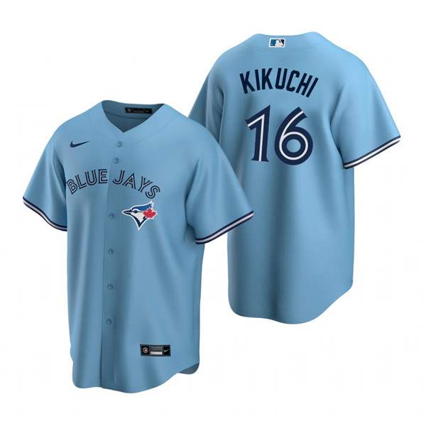 Toronto Blue Jays #16 Yusei Kikuchi Light Blue Cool Base Stitched Jersey