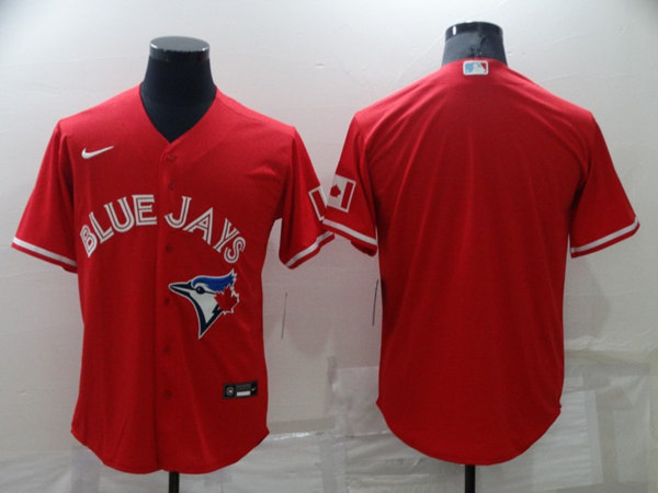 Toronto Blue Jays Blank Red Cool Base Stitched Jersey