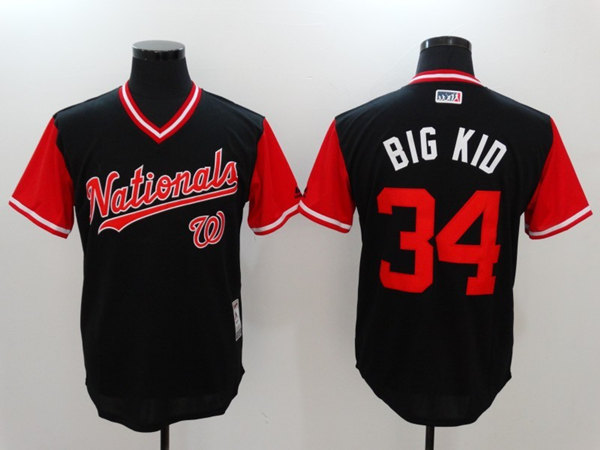 Washington Nationals #34 Big Kid Navy Stitched Jersey