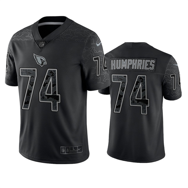 Arizona Cardinals #74 D.J. Humphries Black Reflective Limited Stitched Football Jersey