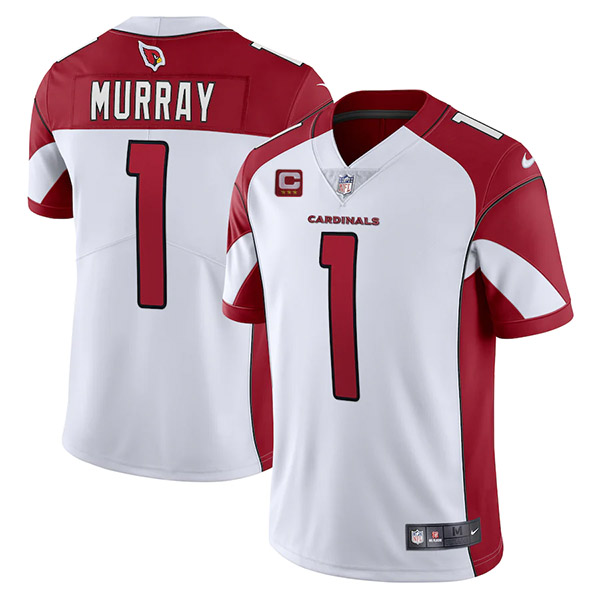 Arizona Cardinals 2022 #1 Kyler Murray White With 3-Star C Patch Vapor Untouchable Limited Stitched Jersey