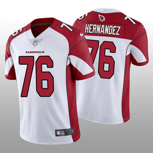 Arizona Cardinals #76 Will Hernandez White Red Vapor Untouchable Stitched Football Jersey