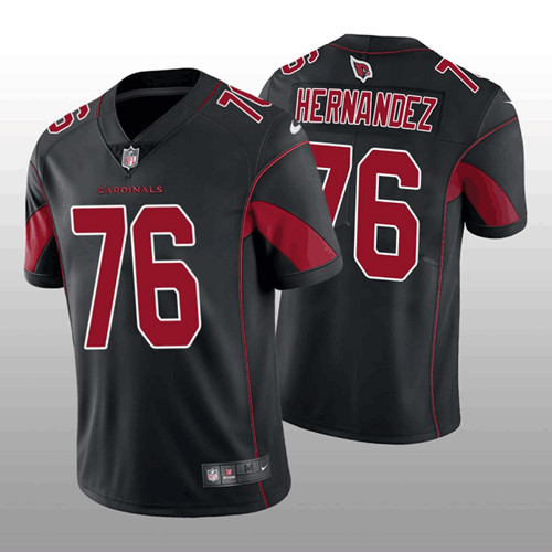 Arizona Cardinals #76 Will Hernandez Black Color Rush Stitched Football Jersey