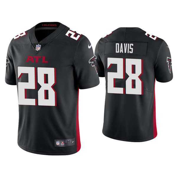 Atlanta Falcons #28 Mike Davis Black Vapor Untouchable Limited Stitched Jersey
