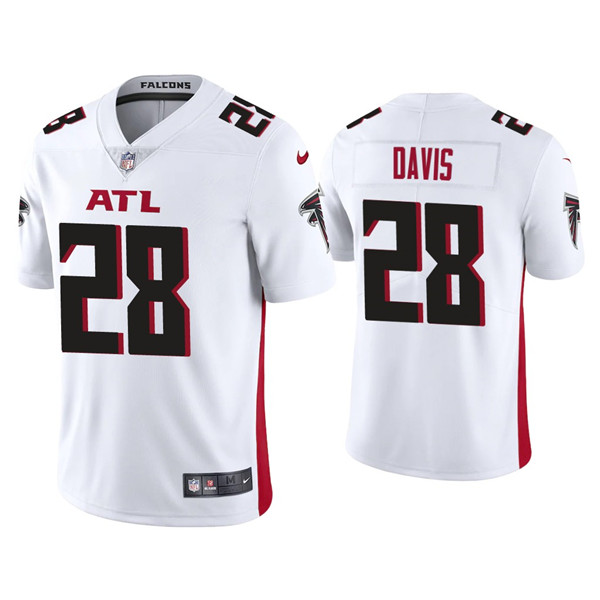 Atlanta Falcons #28 Mike Davis White Vapor Untouchable Limited Stitched Jersey