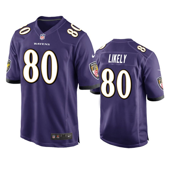 Baltimore Ravens #80 Isaiah Likely Purple Game Jersey