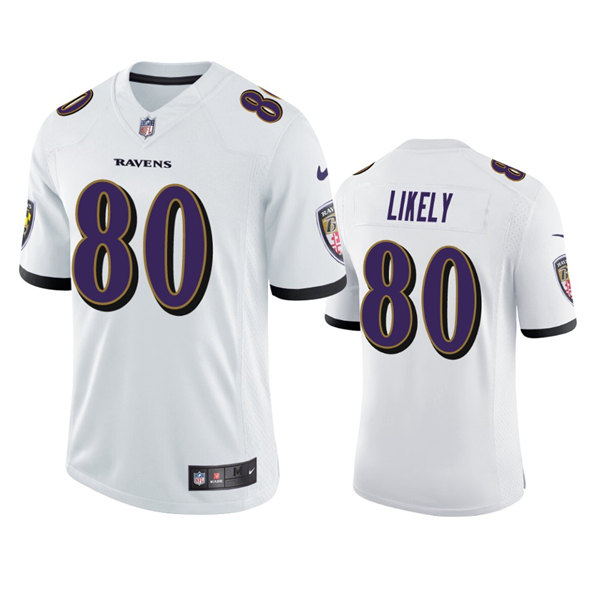 Baltimore Ravens #80 Isaiah Likely White Vapor Untouchable Limited Stitched Jersey