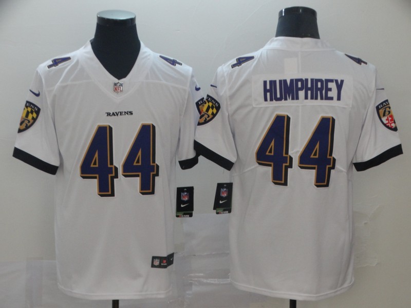 Baltimore Ravens #44 Marlon Humphrey White Vapor Untouchable Limited Jersey