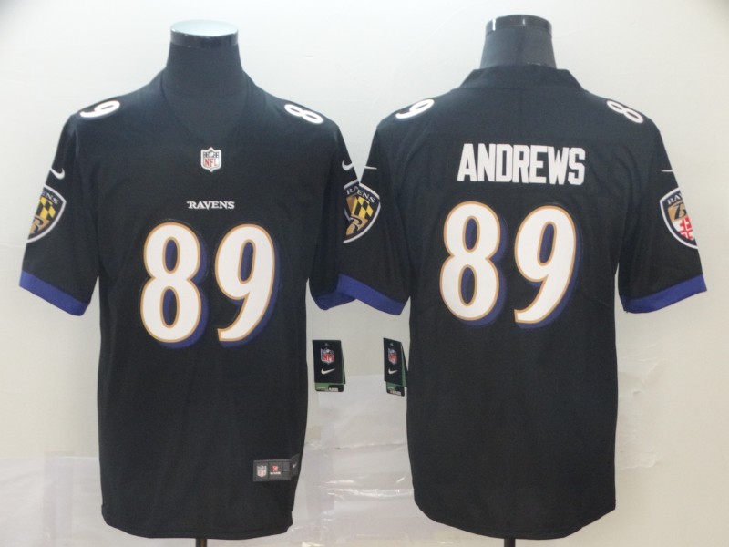 Baltimore Ravens #89 Mark Andrews Black Vapor Untouchable Limited Jersey