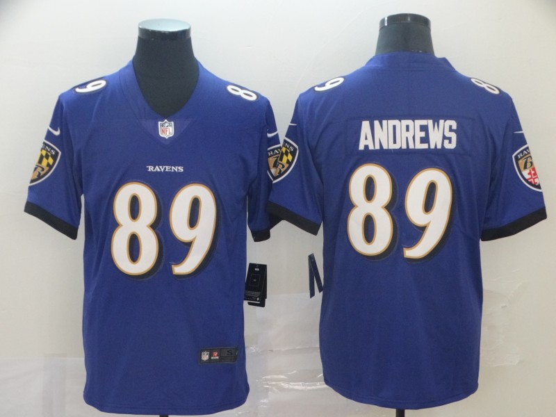 Baltimore Ravens #89 Mark Andrews Blue Vapor Untouchable Limited Jersey