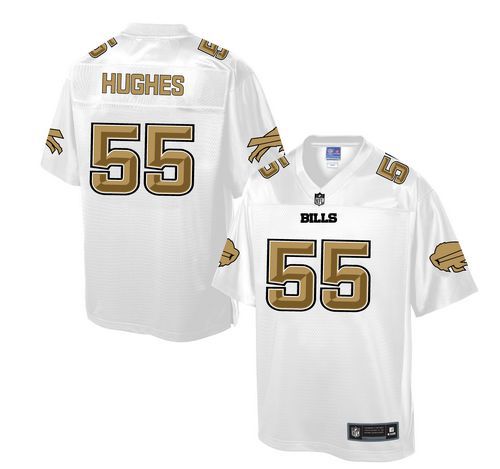 Bills #55 Jerry Hughes White Pro Line Fashion Game Nike Jersey