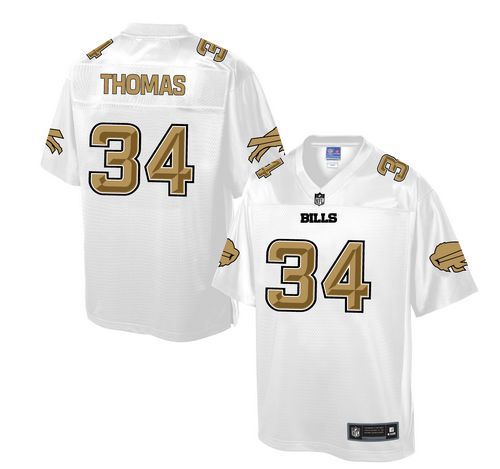 Bills #34 Thurman Thomas White Pro Line Fashion Game Nike Jersey