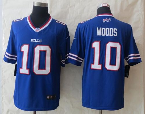 Bills #10 Robert Woods Royal Blue Team Color Stitched New Limited Nike Jersey