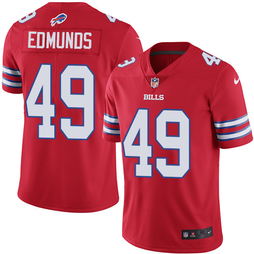 Buffalo Bills #49 Tremaine Edmunds Red Vapor Untouchable Limited Stitched Jersey