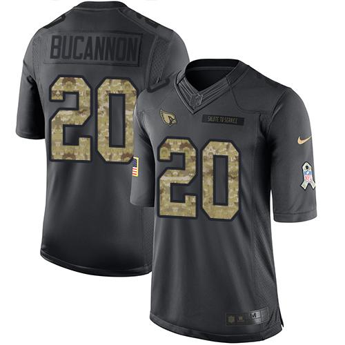 Cardinals #20 Deone Bucannon Black Stitched Limited 2016 Salute To Service Nike Jersey