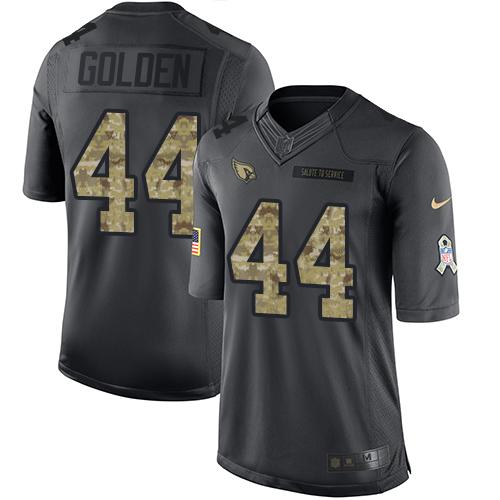 Cardinals #44 Markus Golden Black Stitched Limited 2016 Salute To Service Nike Jersey