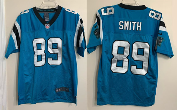 Carolina Panthers #89 Steve Smith Blue Game Jersey