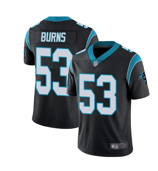 Carolina Panthers #53 Brian Burns Black Vapor Untouchable Limited Stitched Jersey