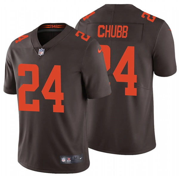 Cleveland Browns #24 Nick Chubb New Brown Vapor Untouchable Limited Stitched Jersey