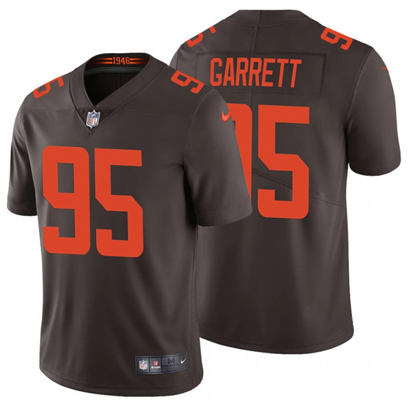 Cleveland Browns #95 Myles Garrett New Brown Vapor Untouchable Limited Stitched Jersey