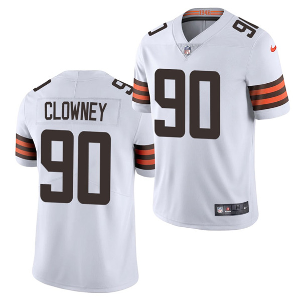 Cleveland Browns #90 Jadeveon Clowney White Vapor Untouchable Limited Stitched Jersey 