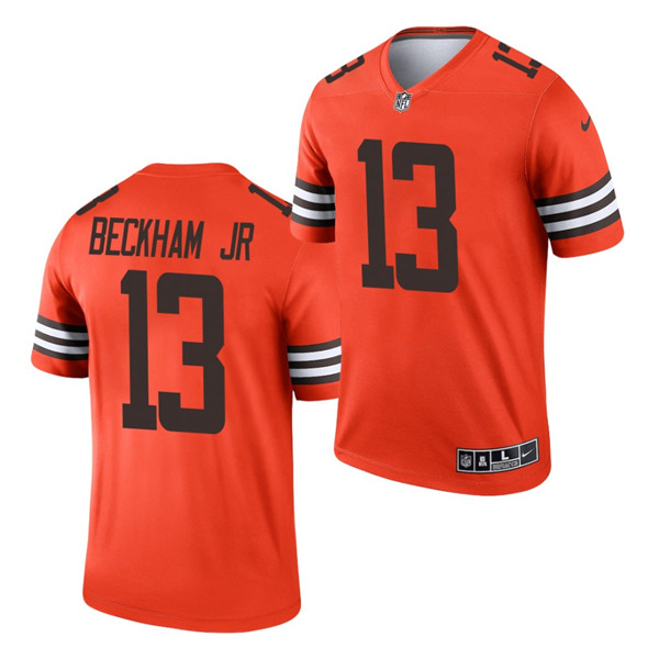 Cleveland Browns #13 Odell Beckham Jr. Orange 2021 Inverted Legend Jersey 
