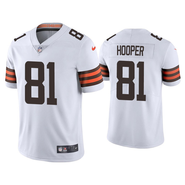 Cleveland Browns #81 Austin Hooper 2021 White Vapor Untouchable Limited Stitched Jersey