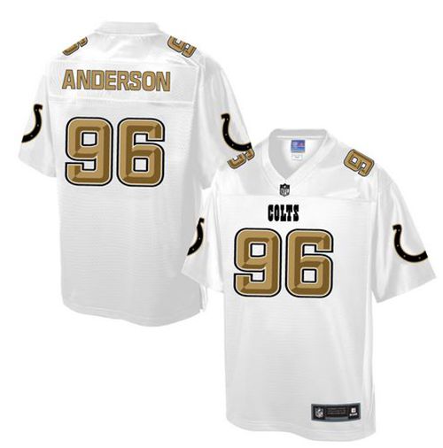 Colts #96 Henry Anderson White Pro Line Fashion Game Nike Jersey