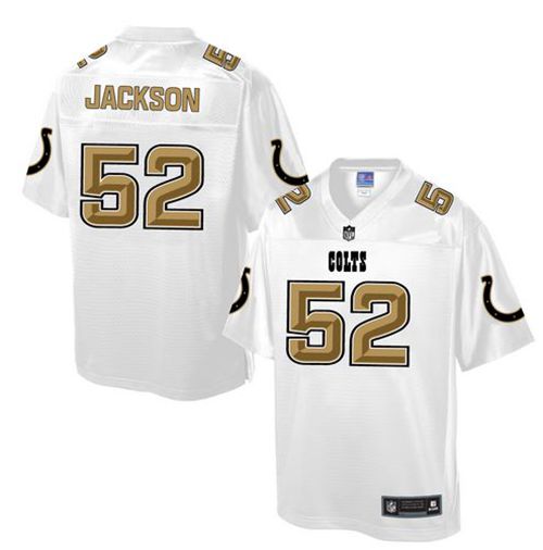 Colts #52 D'Qwell Jackson White Pro Line Fashion Game Nike Jersey