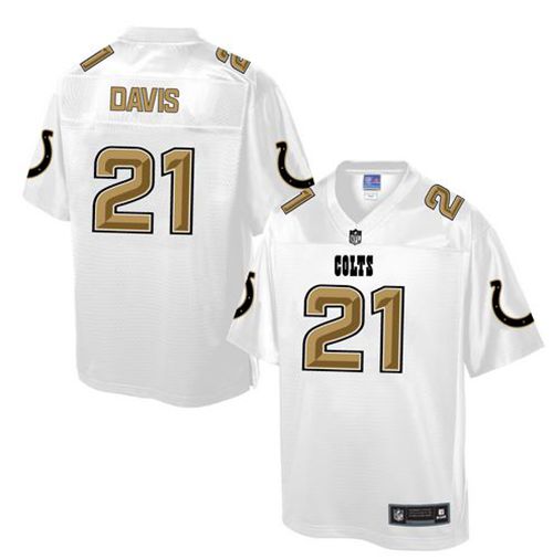 Colts #21 Vontae Davis White Pro Line Fashion Game Nike Jersey