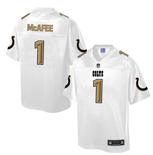 Colts #1 Pat McAfee White Pro Line Fashion Game Nike Jersey