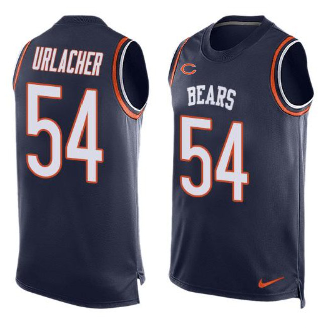 Chicago Bears Customized Navy Blue Tank Top Jersey