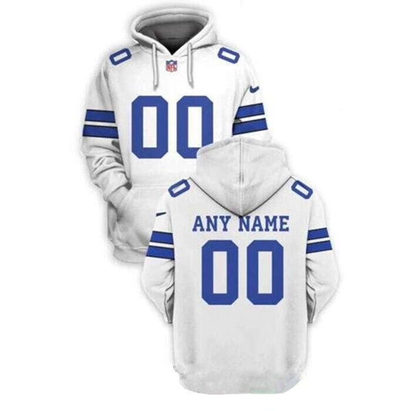 Detroit Lions Customized White Pullover Hoodie