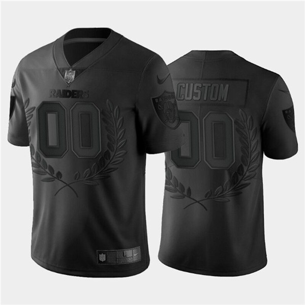 Las Vegas Raiders Customized Black MVP Stitched Limited Jersey