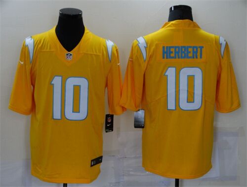 Los Angeles Chargers Customized Gold Inverted Legend Stitched Jersey
