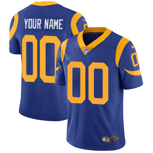 Los Angeles Rams Customized Royal Blue Alternate Vapor Untouchable NFL Stitched Limited Jersey