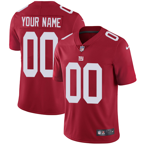 New York Giants Customized Red Alternate Vapor Untouchable NFL Stitched Limited Jersey