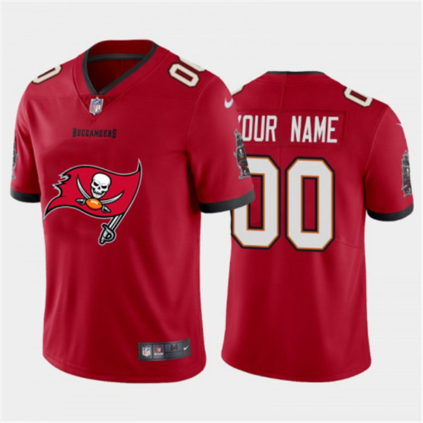 Tampa Bay Buccaneers New Customized 2020 Red Team Big Logo Limited Stitched Jersey