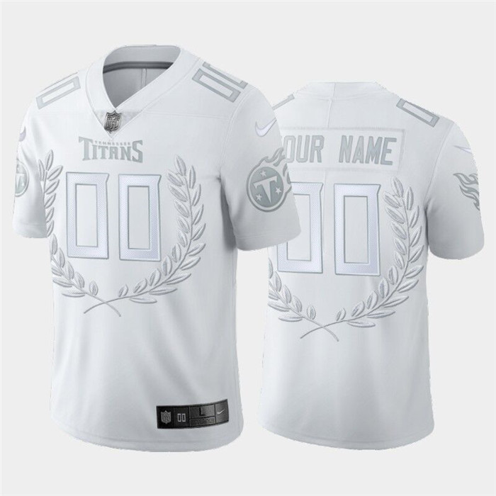 Tennessee Titans Customized White MVP Stitched Limited NFL Jersey