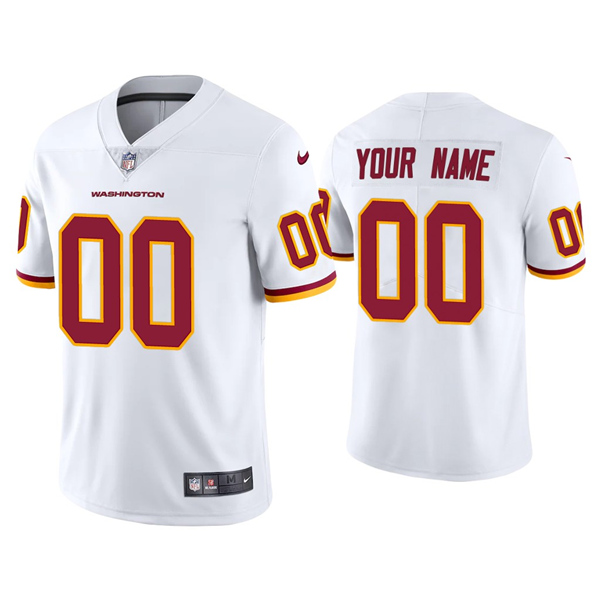 Washington Football Team Customized White Vapor Untouchable Limited Stitched Jersey