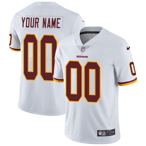 Washington Redskins Customized White Vapor Untouchable Limited Stitched NFL Jersey