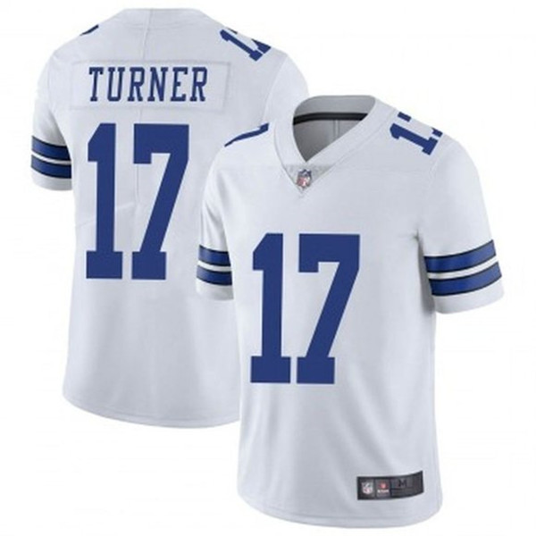 Dallas Cowboys #17 Malik Turner White Vapor Limited Stitched Jersey