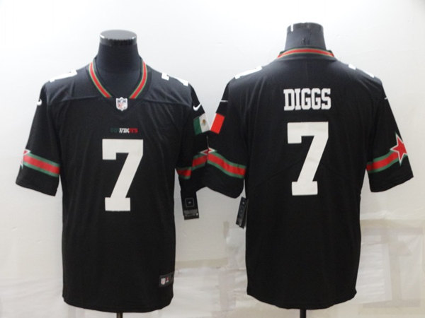 Dallas Cowboys #7 Trevon Diggs Black Mexico Stitched Jersey