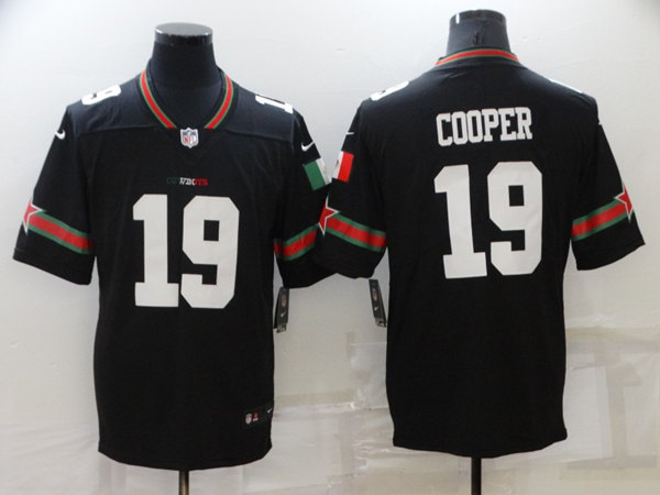 Dallas Cowboys #19 Amari Cooper Black Mexico Stitched Jersey