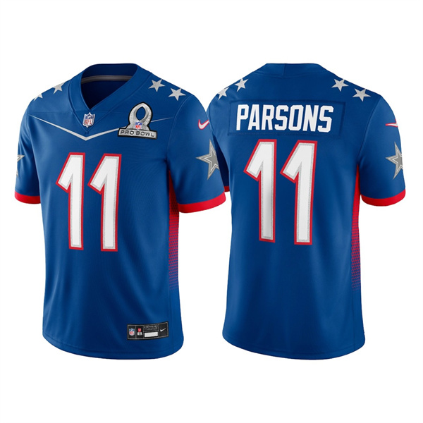 Dallas Cowboys #11 Micah Parsons 2022 Royal Pro Bowl Stitched Jersey
