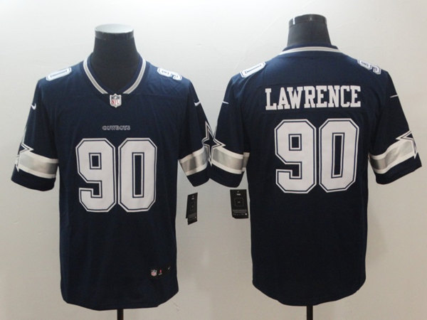 Dallas Cowboys #90 Demarcus Lawrence Navy Vapor Untouchable Limited Stitched Jersey