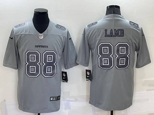 Dallas Cowboys #88 CeeDee Lamb Gray Atmosphere Fashion Stitched Jersey