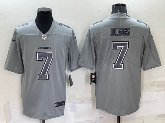 Dallas Cowboys #7 Trevon Diggs Gray Atmosphere Fashion Stitched Jersey