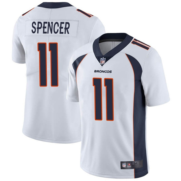Denver Broncos #11 Diontae Spencer White Vapor Untouchable Limited Stitched Jersey